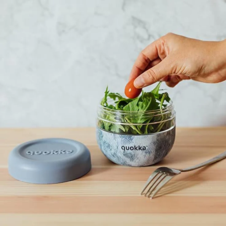 Quokka BUBBLE ZEN, 500 ml Lunchbox aus MS mit silikonhülle, BPA-frei – Bild 2