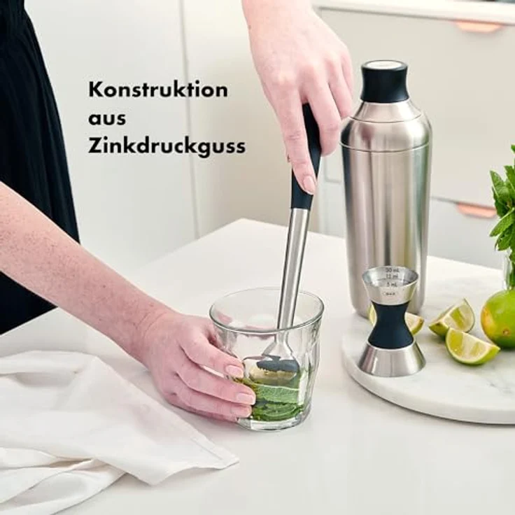OXO Rührlöffel aus Stahl, ideal zum Vermischen von Kräutern und Zitrusfrüchten, rutschfester Griff – Bild 4
