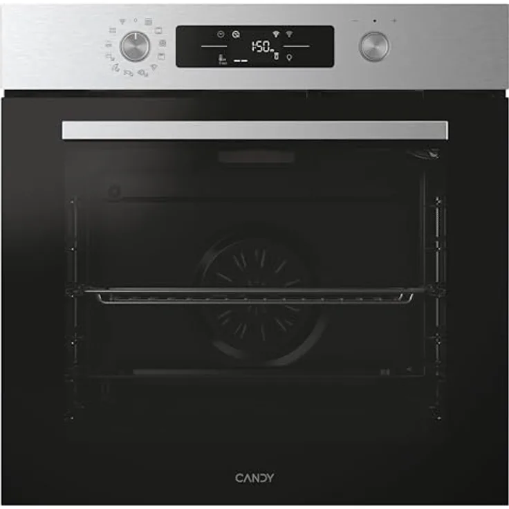 Candy Bake 800 CA6 NP5B3EHTX, Einbaubackofen mit 78 l Garraum, A++ Energieeffizienz, selbstreinigend, App-Steuerung, grau/schwarz