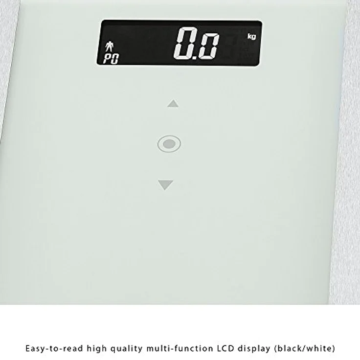ProfiCare PC, PW 3007 FA 8in1 Elektronische Glas, Personenwaage mit Edelstahleinlage, Multifunktions, LCD, Display, Sensor, Touch, Bedienung – Bild 2