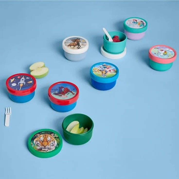 Mepal Campus Fruchtbox, 300 ml mit integrierter Gabel, spülmaschinen- und mikrowellengeeignet – Bild 7