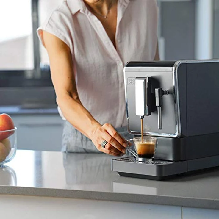 Black + Decker BXCO1470E - Kaffeevollautomat, 1.470W, Touch-Bedienfeld, anpassbare Kaffee-Optionen, abnehmbare Ausgabeeinheit, der Kaffee wird sofort gemahlen, schwarz – Bild 2