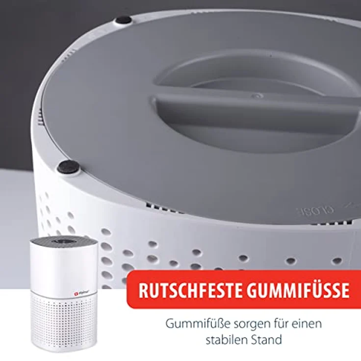 alpina Luftreiniger - Luftreiniger mit Ionisator - HEPA-Filter - 3 Modi + Nachtmodus - Weiß – Bild 4