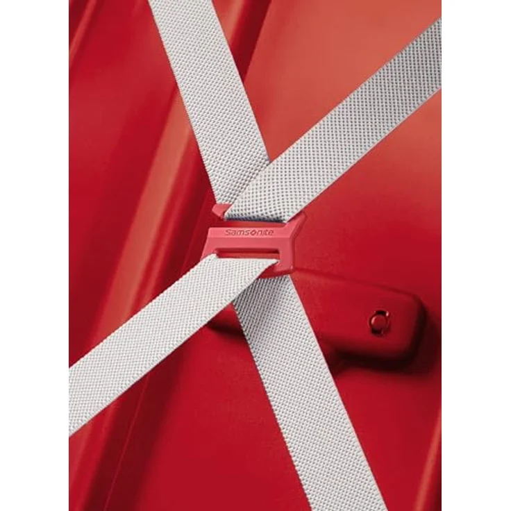 Samsonite S'Cure Koffer, Rot, 79 l, M - Leichtes Polypropylen-Material, Dreipunkt-Verschluss, Made in Europe – Bild 2