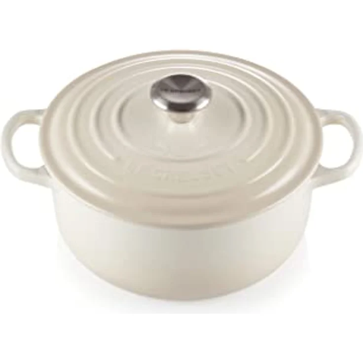 Le Creuset Signature Bräter, rund, 20 cm, meringue – Bild 3