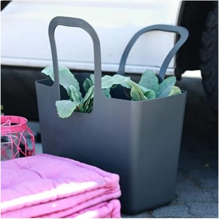 Koziol Tasche XL, Einkaufshilfe und Allzwecktasche, Grau – Bild 3