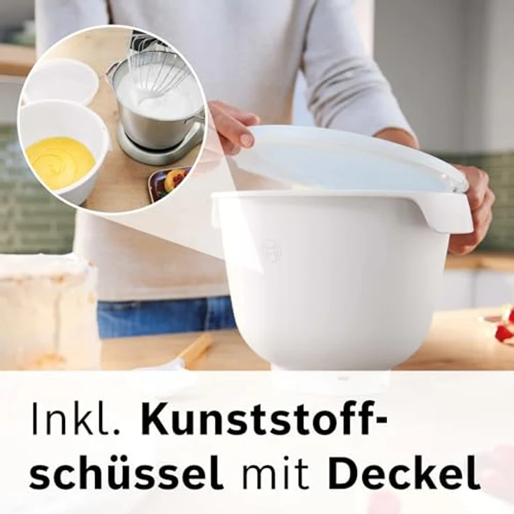 Bosch MUMS6ZS18 Küchenmaschine Serie 6, 2 Schüsseln 5,5 l Edelstahl mit integrierter Waage, 7 Automatikprogrammen und Planetenrührwerk – Bild 4