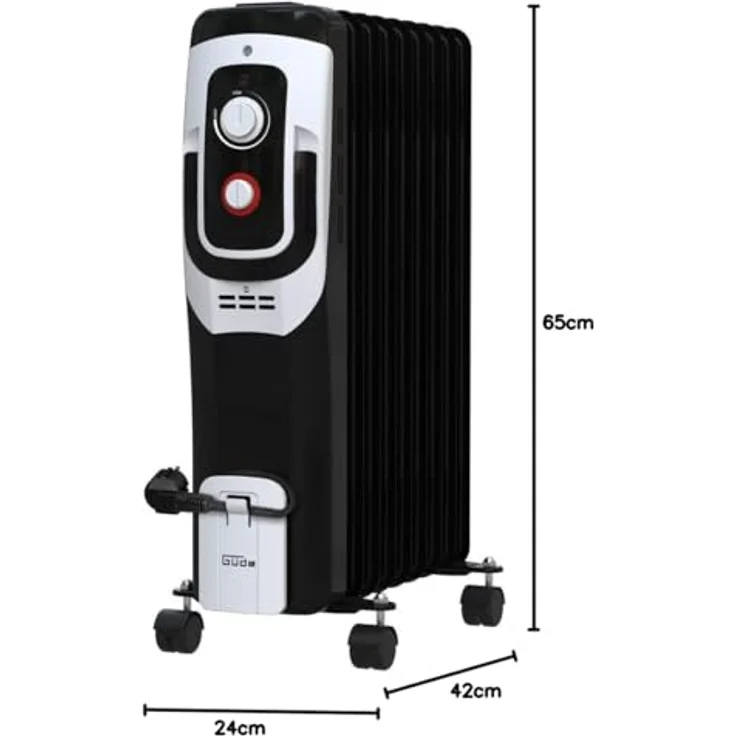 Güde Ölradiator Elektroheizung OR 2000-9 DT - 85192, Radiator – Bild 6