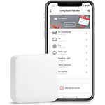 SwitchBot Hub Mini, Smart Fernbedienung mit IR-Sendersystem, WLAN-Klimaanlagensteuerung, kompatibel mit Alexa, Google Home, Siri, IFTTT, weiß