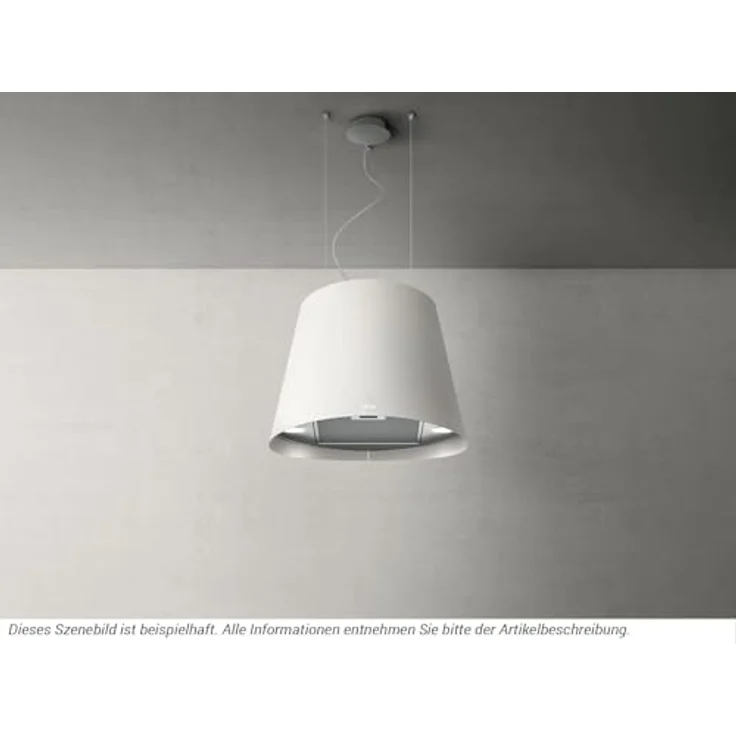 Elica Juno PRF0071972D Inselhaube 50 cm, Weiß, Umluftbetrieb, 620 m³/h Luftleistung, inkl. regenerierbarem Aktivkohlefilter – Bild 2