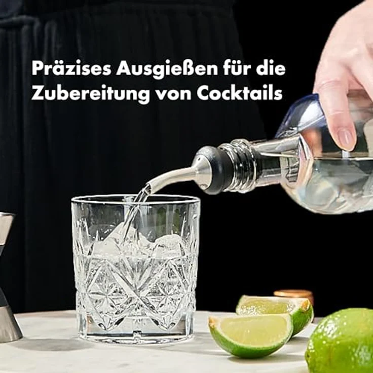 OXO Stahlausgießer, präzises Gießen aus Edelstahl für Cocktails, tropfenfrei – Bild 2