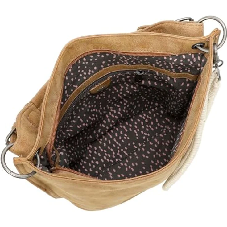 Fritzi aus Preußen Fritzi31N Vintage Schultertasche 26 cm, praktische Handtasche in Beige mit ausreichend Stauraum – Bild 3