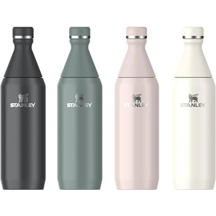 STANLEY All Day Slim Bottle, 0,60 L, doppelwandig vakuumisoliert, rose quartz gloss, auslaufsicher, BPA-frei – Bild 10