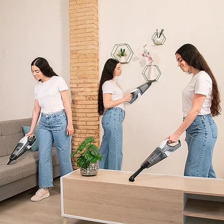 Cecotec Akku-Handstaubsauger Conga Rockstar Hand 8,4 V. 50 W, beutellos, Feststoffe und Flüssigkeiten, Autonomie 20 Min., Saugleistung 4,5 kPa, Hochleistungsfilter, 500 ml – Bild 4