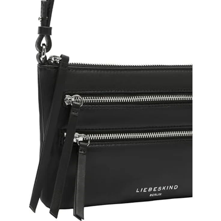 Liebeskind Zena Umhängetasche S, 100% Leder, schwarz, 22 cm x 5 cm x 15 cm – Bild 5