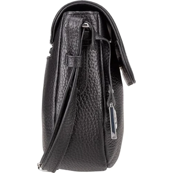 Picard Pure Umhängetasche, 100% Leder, 19 cm x 5 cm x 18 cm, schwarz – Bild 3