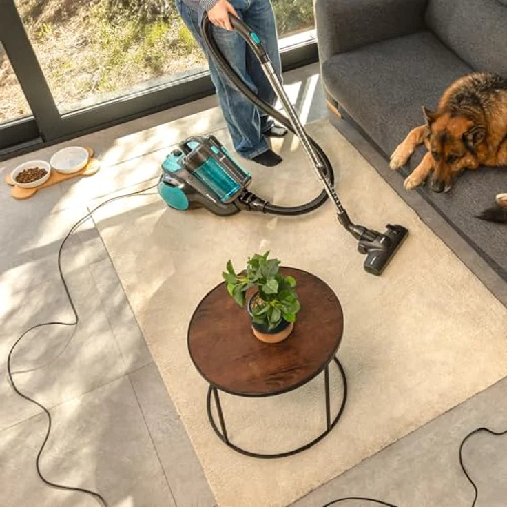 Cecotec Conga Rockstar Cyclonic Powerbag, Schlittenstaubsauger mit 900W und 175AW Saugleistung, 2L Behälter, HEPA-Filter, 10m Reichweite – Bild 9