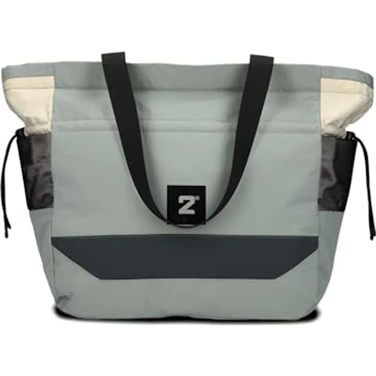 Zwei Bonny Shopper Tasche, Schultertasche aus 100% Polyester, 49 cm x 19 cm x 32 cm, eucalyptus – Bild 2