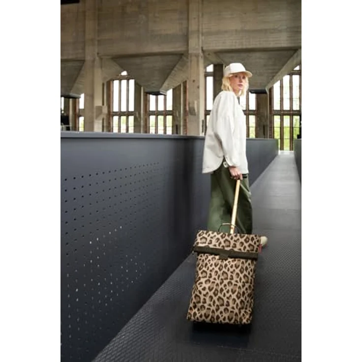 reisenthel Trolley M Leo Macchiato – Tragbarer Einkaufstrolley mit stabilem Aluminiumrahmen – Aus wasserabweisendem Material – Bild 4