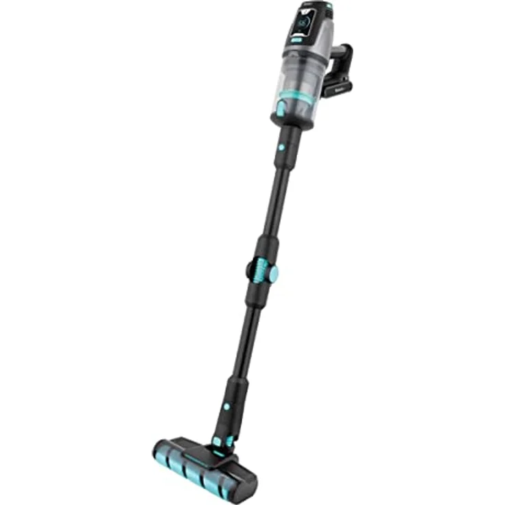 Fakir Bolt X Plus Aqua 8472 Akku-Staubsauger, kabelloser Staubsauger mit 550 Watt, HEPA-Filter, 3000-mAh-Akku, Schnellladung, 600ml Staubbehälter, LCD-Display, 4 Leistungsstufen, LED-Düse, Knickrohr, – Bild 2