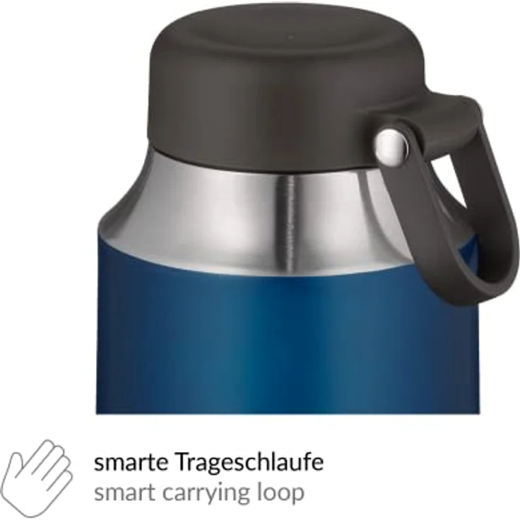 alfi City Food Jar Thermospeisegefäß, Edelstahl, Blau, 550ml – Bild 6