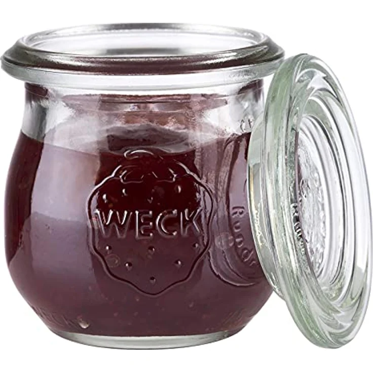 APS Weck-Glas mit Deckel, Tulpen-Form, 75 ml, 12er Set – Bild 2