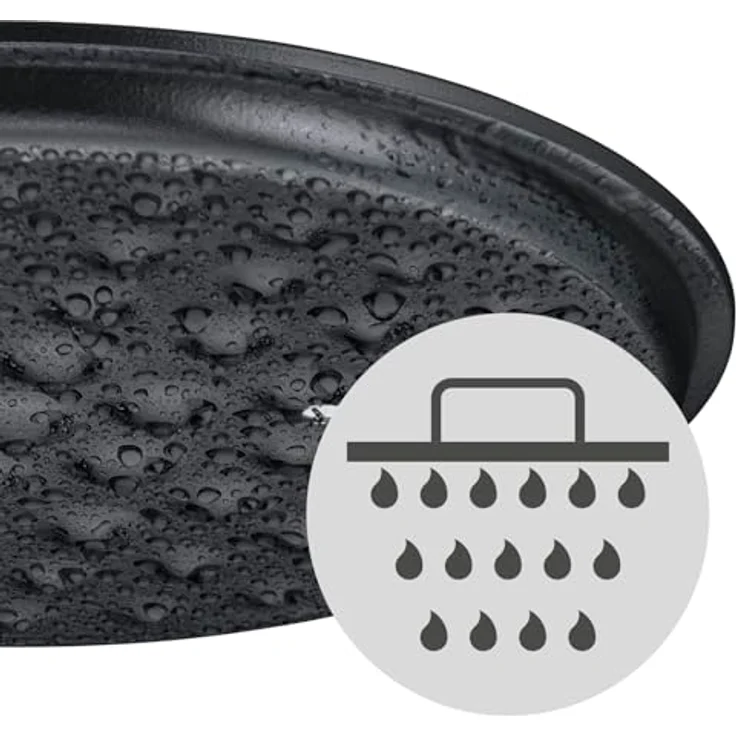 WMF Bräter Flavour, Ø 22 cm, Gusseisen, 4,3 Liter, schwarz, mit Deckel und Kondensationsnoppen – Bild 14