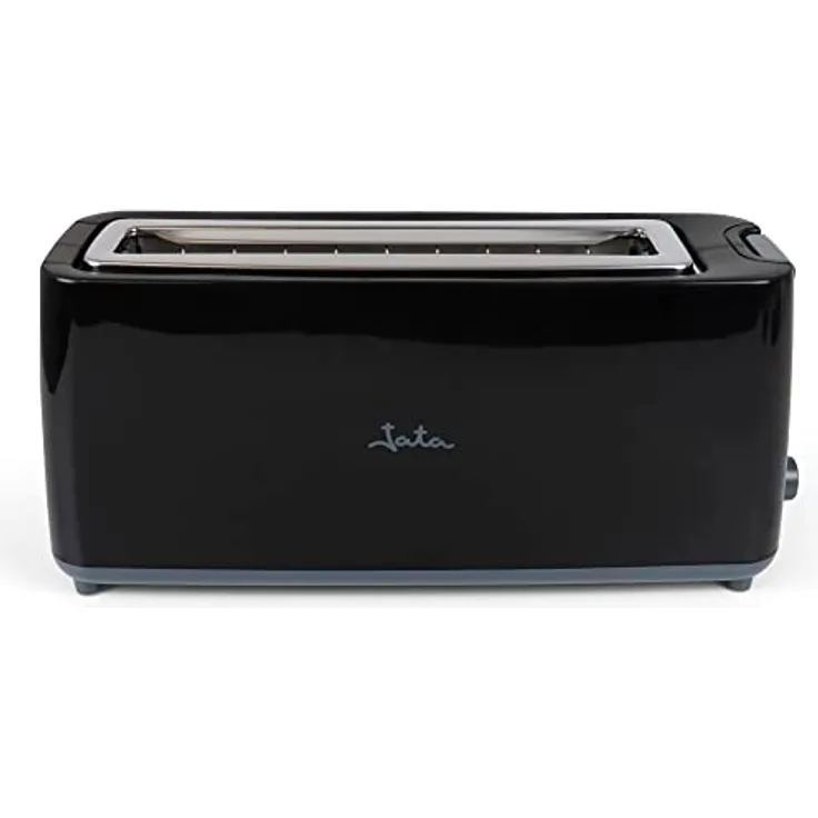 JATA JETT1579 Weithals-Toaster (40 mm) für alle Brotarten, automatische Brotzentrierung, elektronische Toastwahl, 6 Positionen, Auftau- und Warmhaltefunktion