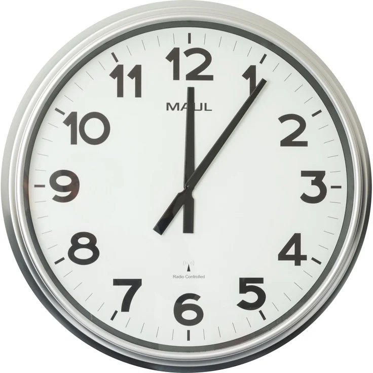 Maul, Wanduhr, Wanduhr MAULride 61RC inkl. Batterie - silber (61 cm) – Bild 1