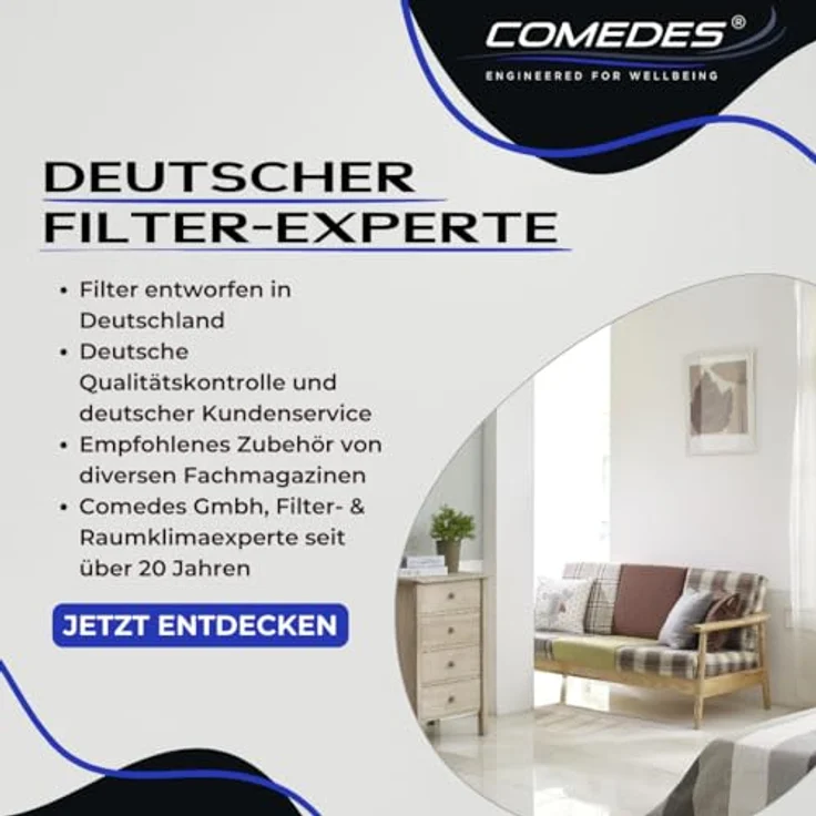 Comedes Ersatzfilter einsetzbar statt Miele Schaumfilter 9164761 – Bild 6