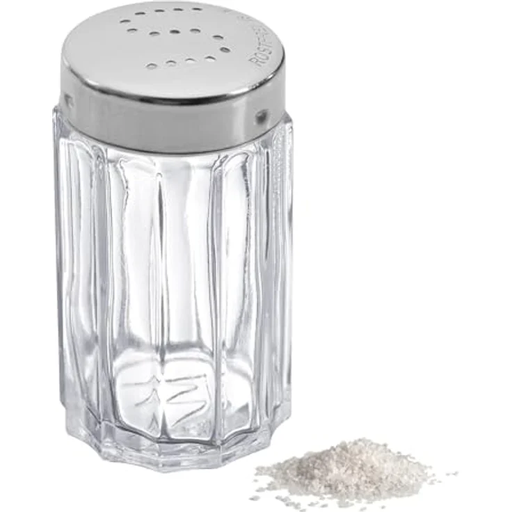 Westmark Salzstreuer, Fassungsvermögen 50 ml, Rostfreier Edelstahl-Glas, Traditionell, Silber-Transparent, 63012260 – Bild 2
