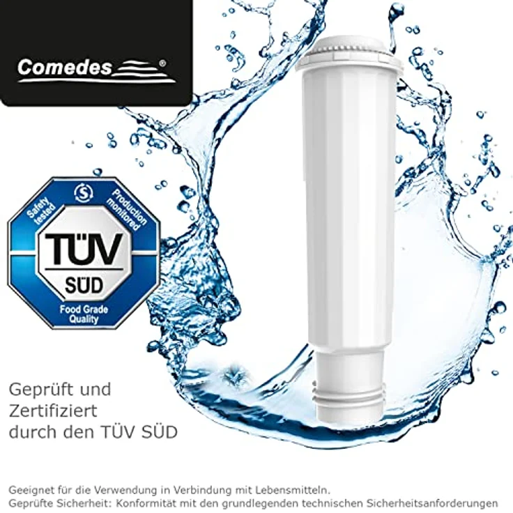 "Comedes Wasserfilter 10er Set, kompatibel mit Krups, Melitta und Nivona Kaffeeautomaten, Ionentauscher und Aktivkohle für effektive Reinigung" – Bild 4