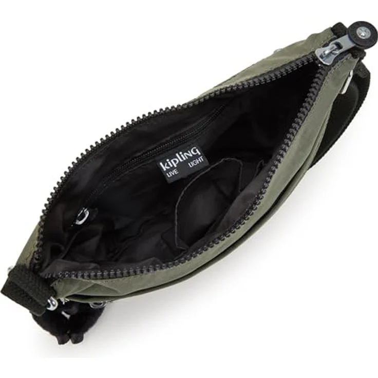 Kipling Basic ARTO S, Umhängetasche 25 cm mit vielen Fächern, Grün – Bild 4