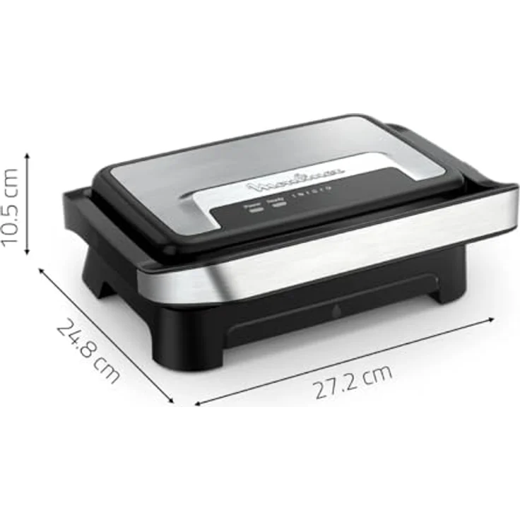 Moulinex Kontaktgrill Kontaktgrill Sandwichmaker Moulinex GI270D, 1000 W – Bild 4