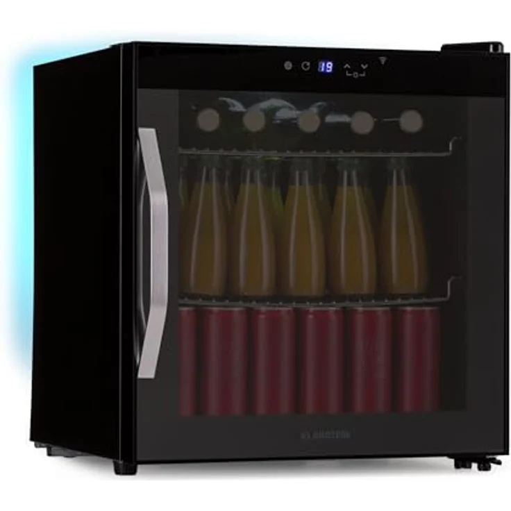 Klarstein Coachella 50 Onyx, Getränkekühlschrank mit 47 L, Wifi, 51 cm hoch, 47.5 cm breit, LED-Beleuchtung – Bild 1