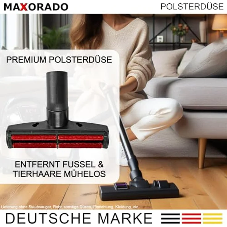 Maxorado Tierhaardüse Ersatzteil kompatibel mit Hyla Bürste Staubsauger EST Defender GST NST TOP Zubehör Aufsatz Düse Tierhaar Tierhaare Fusseldüse Polsterdüse Polsterbürste – Bild 2