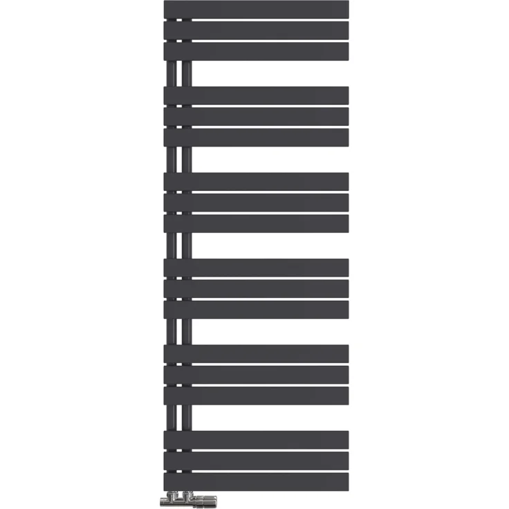 Emke Badheizkörper 160x60cm 958W Schwarz - Multifunktionaler Handtuchwärmer aus Premium-Stahl für komfortable Wärme und modernes Design, Wandmontage