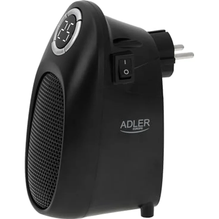 Adler Thermofan - Easy Heater AD 7726 Ceramic 400 W Number of power levels 2 Suitable for rooms up to 32 m² Black, Konvektor – Bild 2