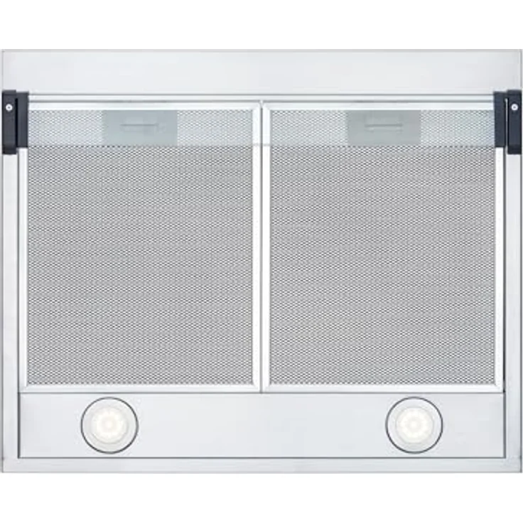 Doppelmotor Design Unterbau-Dunstabzugshaube NEG15-TDLS+ (Edelstahl, silber), Glas-Front mit Sensor Touch, 384 m³/h Umwälzleistung, Nachlauffunktion, Abluft und Umluftbetrieb – Bild 3