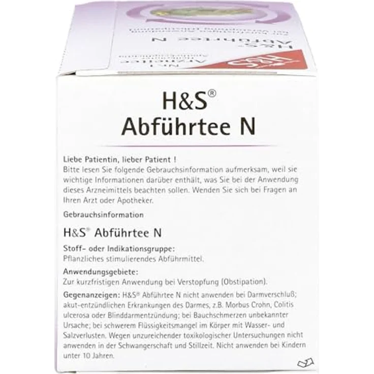 H&S Abführtee N, Filterbeutel 20x1 g für kurzfristige Anwendung bei Verstopfung – Bild 5