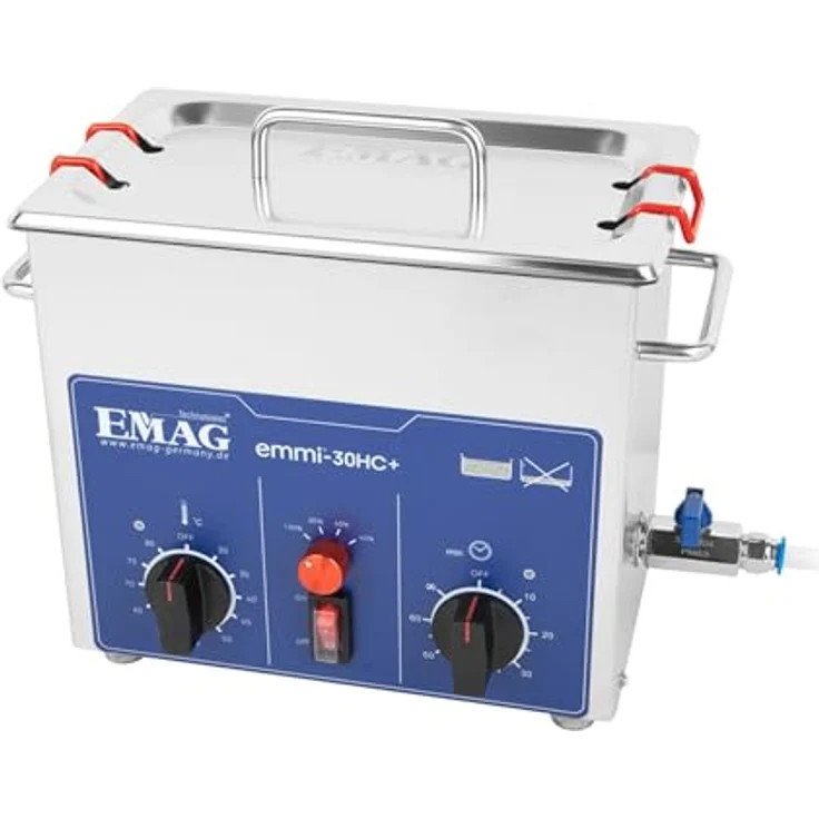 Emag Emmi-30HC Plus Ultraschallreiniger 180W, 3.2L mit Heizung und Edelstahl-Schwingwanne – Bild 1