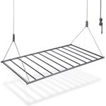 Natural Goods Berlin Deckenwäschetrockner SWING, Metall, rostfreier, pulverbeschichteter Wäscheständer, Innen & Außen, Schwarz