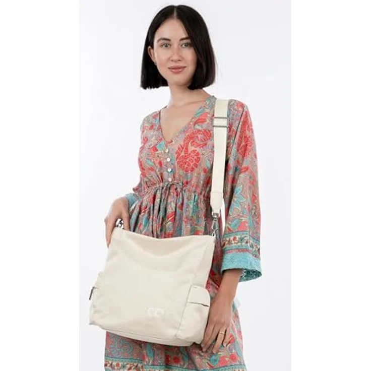 SURI FREY Umhängetasche Crossover Bag, Ecru (creme), praktische Größe, stufenlos verstellbarer Schulterriemen – Bild 3
