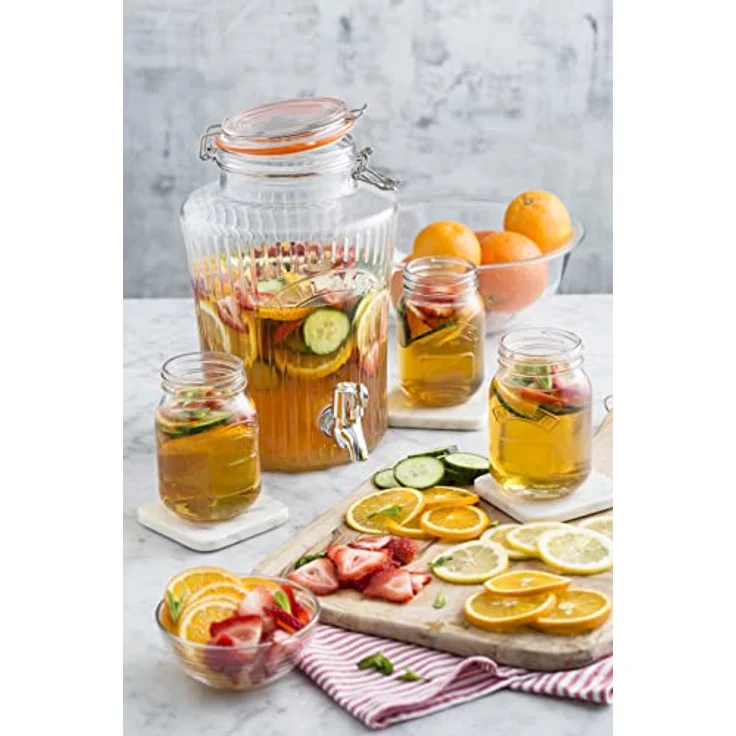 Kilner Vintage Getränke-Spender, durchsichtig, 19 x 25 x 30 cm, 5 Liter – Bild 9
