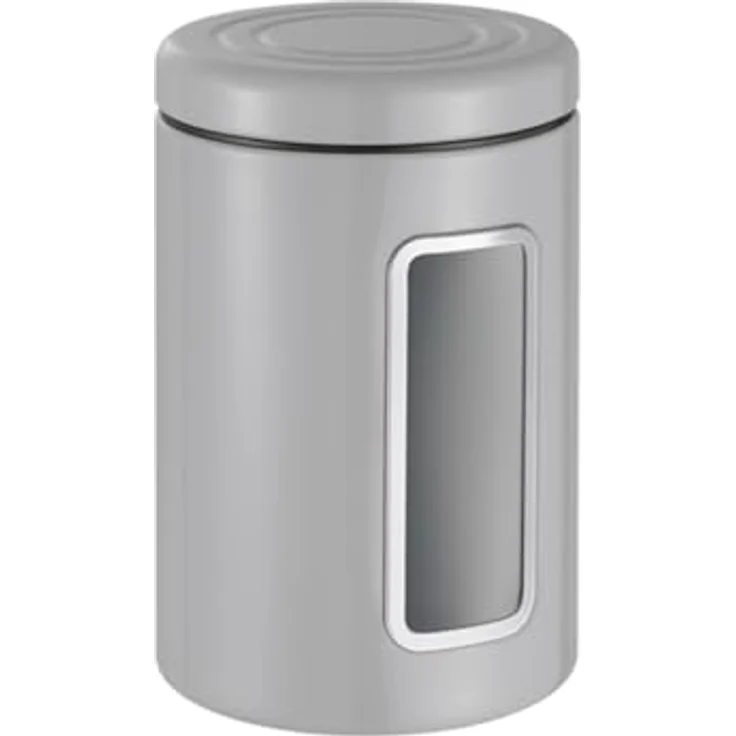 WESCO Vorratsdose Classic Line in grau, 2 Liter Volumen, mit Sichtfenster aus Acryl – Bild 1