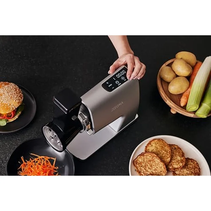 Zeegma Fleischwolf MOLEN MASTER 2500 W, 2,5 kg/min, LCD-Display, 3 Aufsätze, Keksform, Metallkonstruktion – Bild 8