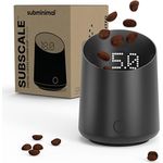 Subminimal SubScale, Präzisions-Kaffevåg für Espresso & Pour-Over, mattschwarz, kompaktes Design mit USB-C-Akku und Spritzwasserschutz