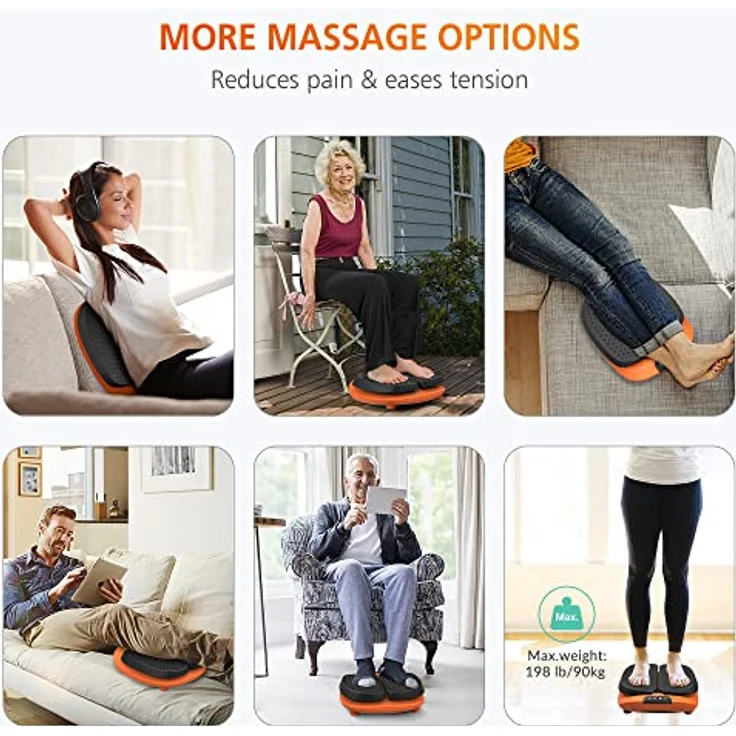 Snailax Vibration Fußmassagegerät mit Wärme, Fernbedienung, einstellbare Vibration Geschwindigkeit, elektrische Fußmassagegerät Maschine für Plantar Fasciitis, Schmerzlinderung, Geschenke – Bild 4