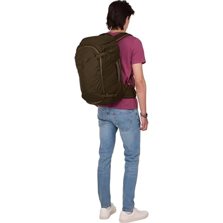 Thule Landmark Reiserucksack 55 cm mit Laptopfach, tief khaki, 100% Polyester, 45 cm x 33 cm x 55 cm – Bild 6