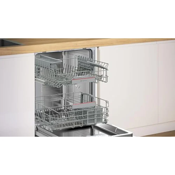 Bosch SMI4EAS28E, Teilintegrierter Geschirrspüler, 60 cm, Gebürsteter Stahl, Energieeffizienzklasse A – Bild 4